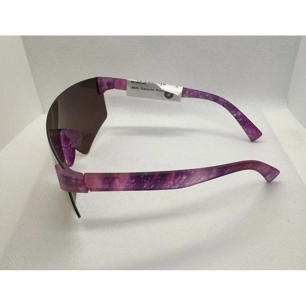 NEW Hurley Galactic Print‎ Shield Sunglasses Purple Mirror Lens 100% UVP